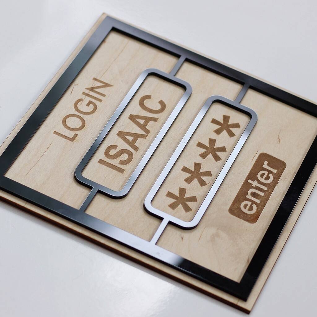 Personalised Child's Login Bedroom Sign